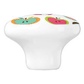 かわいいりんごパターン セラミックノブ (側面)