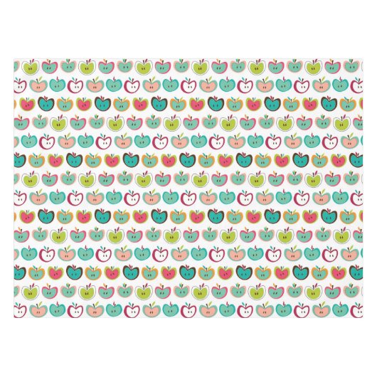 かわいいりんごパターン テーブルクロス (正面(横))
