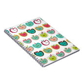 かわいいりんごパターン ノートブック (右側)