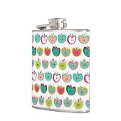 かわいいりんごパターン フラスク (左)