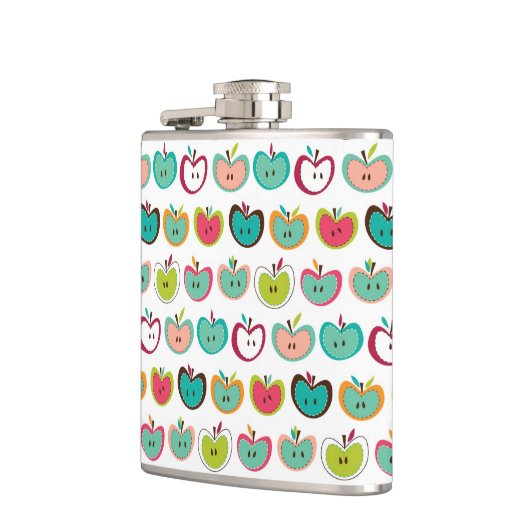 かわいいりんごパターン フラスク (左)