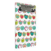 かわいいりんごパターン ミニクリップボード (アングル)