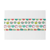 かわいいりんごパターン 招待状ベリーバンド (裏面例)