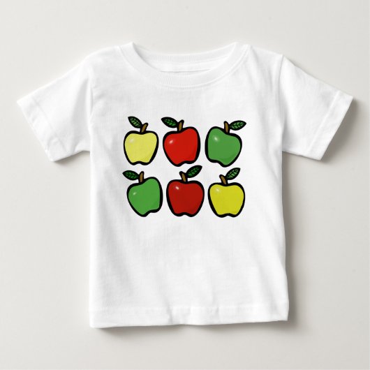 かわいいりんご ベビーTシャツ (正面)