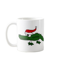 かわいいわに身に着けているクリスマスの帽子