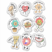 かわいいを表現しよう！楽しいキャラクター シール (正面)