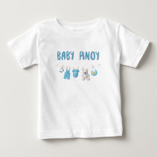 かわいいアイコンとのベビーのフィリピン人 ベビーTシャツ (正面)