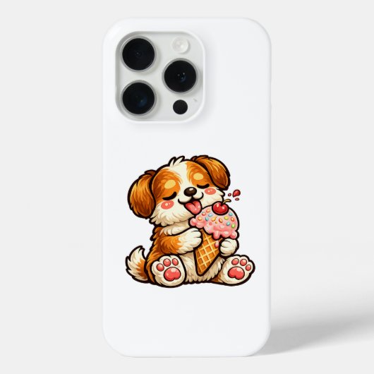 かわいいアイスの犬 Case-Mate iPhoneケース (裏面)