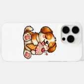 かわいいアイスの犬 Case-Mate iPhoneケース (裏面 (横))