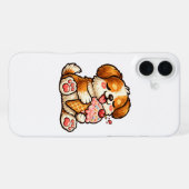 かわいいアイスの犬 iPhoneケース (裏面横)