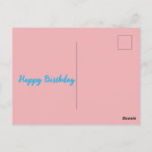 かわいいアイスを持った女の子 ポストカード (裏面)