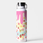 かわいいアイスクリームとドリップの水筒 ウォーターボトル (背面)