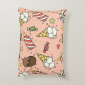 かわいいアイスクリームと棒つきキャンデー アクセントクッション (裏面(縦))