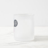 かわいいアイスクリームのスマイル-あなたはすてきおもしろいな泡 フロストグラスマグカップ (中央)