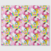 かわいいアイスクリームウーバーキュート ラッピングペーパー (フラット)