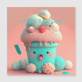 かわいいアイスクリームカップカード