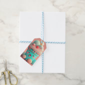 かわいいアイスクリームカップ ギフトタグ (より糸付き)