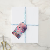 かわいいアイスクリームガール ギフトタグ (より糸付き)