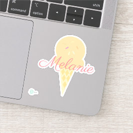 かわいいアイスクリームコーンとふりかけ シール