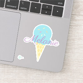 かわいいアイスクリームコーンとふりかけ シール