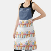 かわいいアイスクリームコーンオールオーバープリントエプロン エプロン (インサイチュ)