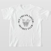 かわいいアイスクリームコーンラバーキッズ Tシャツ (レイダウン)