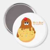 かわいいアイスクリームサンデー マグネット (正面/裏面)