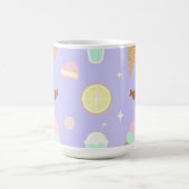 かわいいアイスクリームスイーツパターン コーヒーマグカップ (中央)