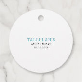 かわいいアイスクリームテーマ誕生日パーティー フェイバータグ (裏面)