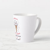 かわいいアイスクリームパン カフェラテマグ (右アングル)