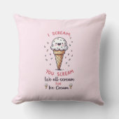 かわいいアイスクリームパン クッション (正面)