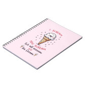 かわいいアイスクリームパン ノートブック (左側)