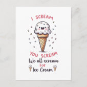 かわいいアイスクリームパン ポストカード (正面)