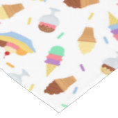 かわいいアイスクリームパーティーテーブルクロス テーブルクロス (アングル)