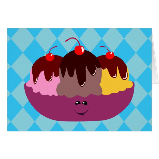 かわいいアイスクリームボウル (正面横)