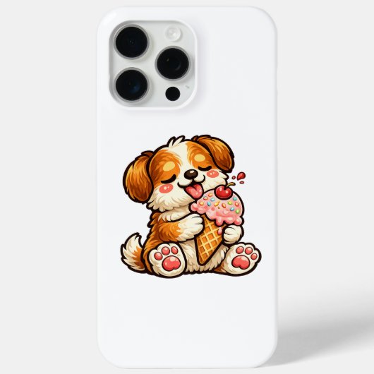 かわいいアイスクリーム犬 Case-Mate iPhoneケース (裏面)