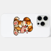 かわいいアイスクリーム犬 Case-Mate iPhoneケース (裏面 (横))