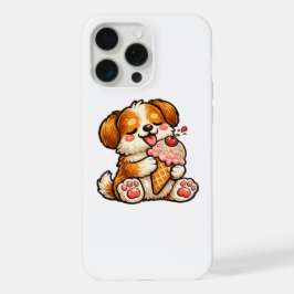 かわいいアイスクリーム犬 iPhone 15 PRO MAXケース