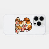 かわいいアイスクリーム犬 iPhoneケース (裏面横)
