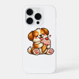 かわいいアイスクリーム犬 iPhone 16 PROケース