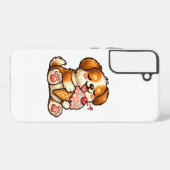 かわいいアイスクリーム犬 SAMSUNG GALAXYケース (裏面横)