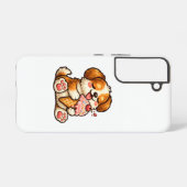 かわいいアイスクリーム犬 SAMSUNG GALAXYケース (裏面横)