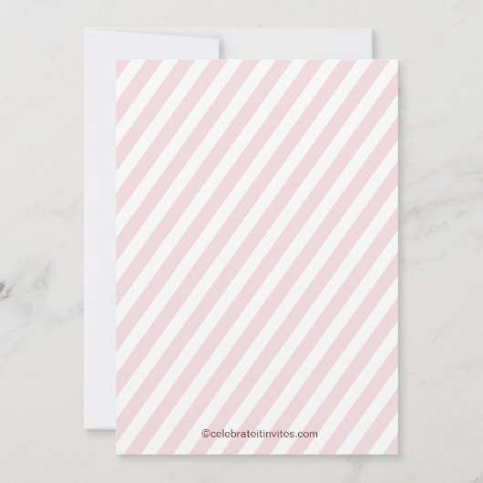 かわいいアイスクリーム誕生日パーティーの招待 招待状 (裏面)