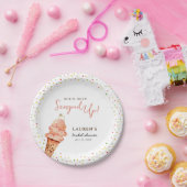 かわいいアイスクリーム類ふりかけブライダルシャワー ペーパープレート (パーティー)