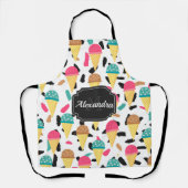 かわいいアイスクリーム エプロン (正面)