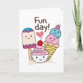かわいいアイスクリーム カード (正面)