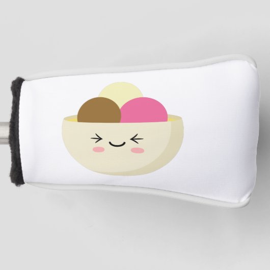 かわいいアイスクリーム ゴルフヘッドカバー (正面)