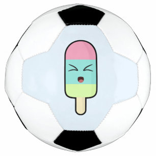 かわいいアイスクリーム サッカーボール