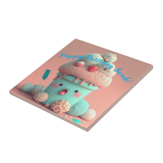 かわいいアイスクリーム タイル (側面)