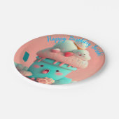 かわいいアイスクリーム ペーパープレート (アングル)